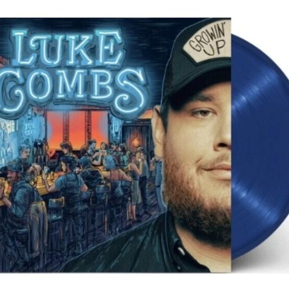 Luke Combs Growin' Up LP ~ Exclusive Colored Vinyl (Cobalt Blue) ~ New/Sealed! - Picture 1 of 2